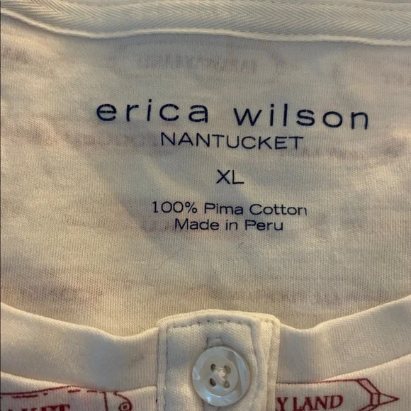 Erica Wilson Nantucket Pajama Set – XL – Pima Cotton - Picture 2 of 5
